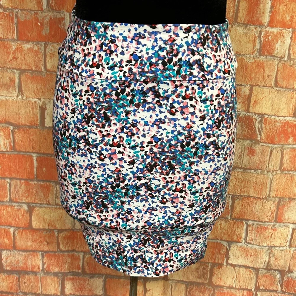 Margaret‎ M Petite Speckled Print Mini Skirt